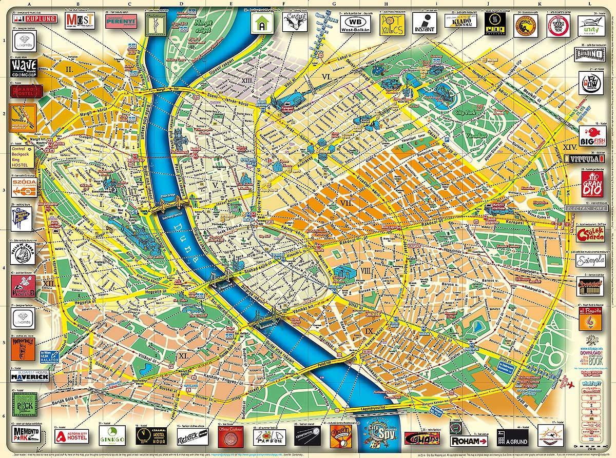 karta över budapest city park