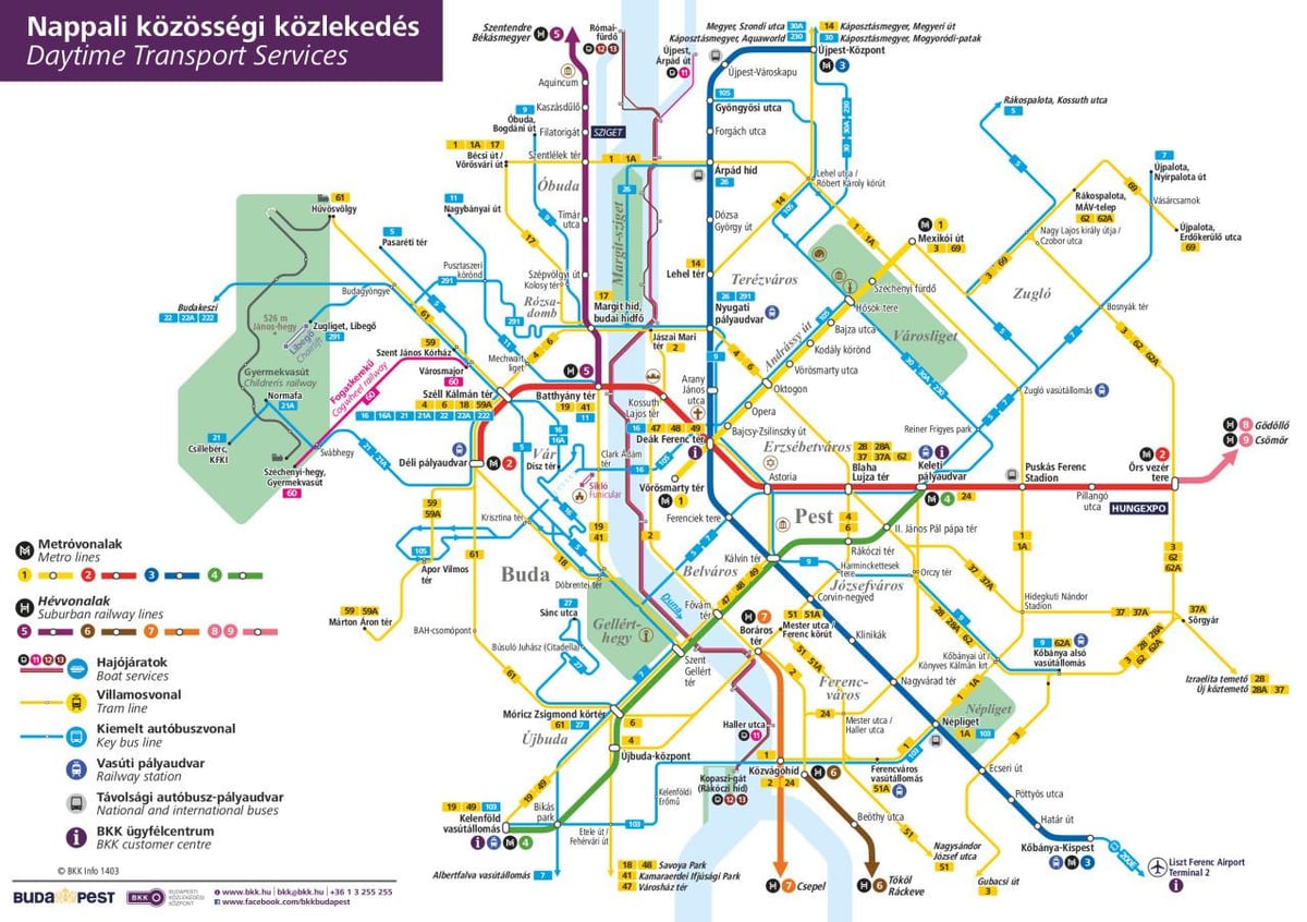 karta över budapest färja