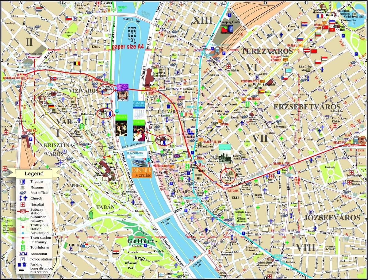 budapest saker att göra karta
