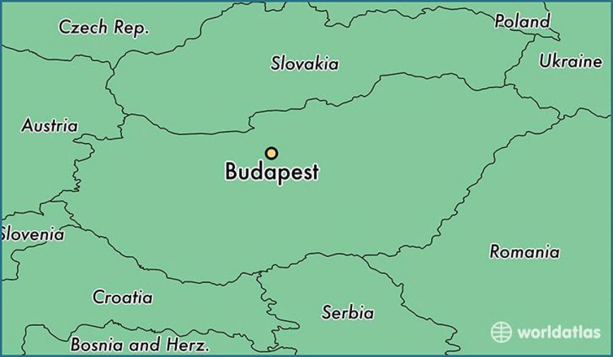 karta över budapest och omgivande länder