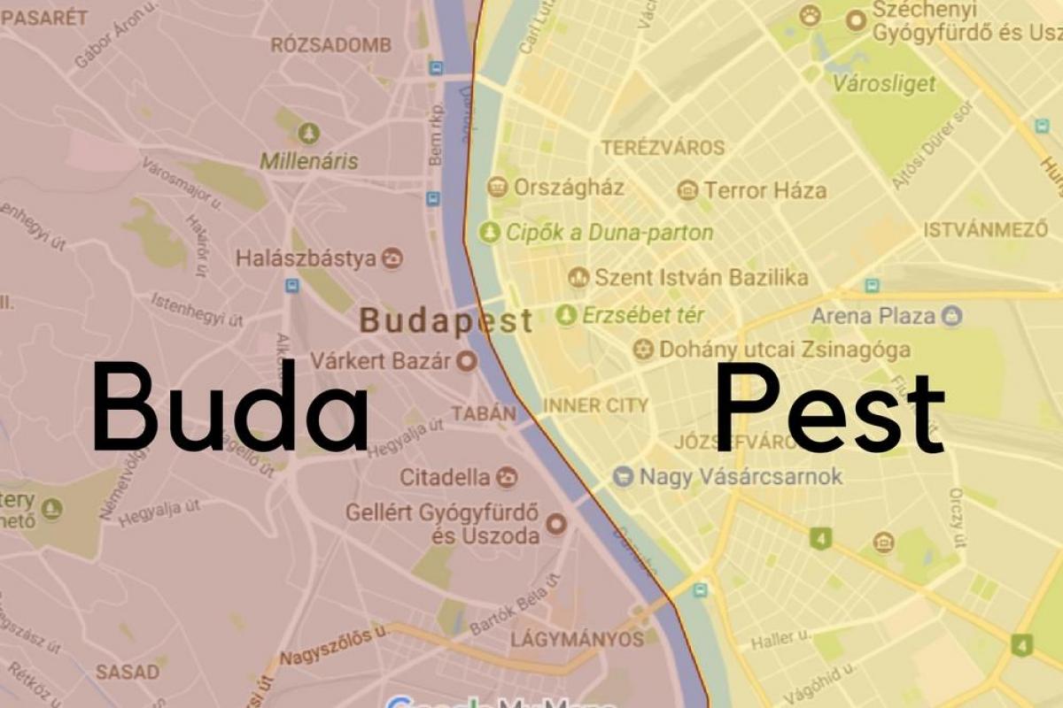 budapest stadsdelar karta