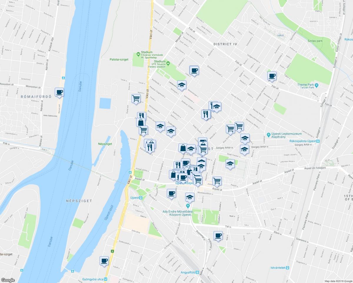 karta över budapest restauranger