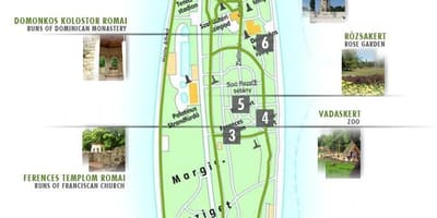 Karta över ön margitsziget budapest