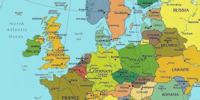 Karta över budapest i europa