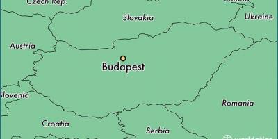 Karta över budapest och omgivande länder