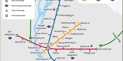 Spårvagn 2 budapest-karta