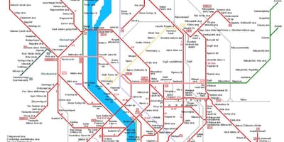 Budapest tunnelbana karta