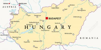 Budapest läge världskarta